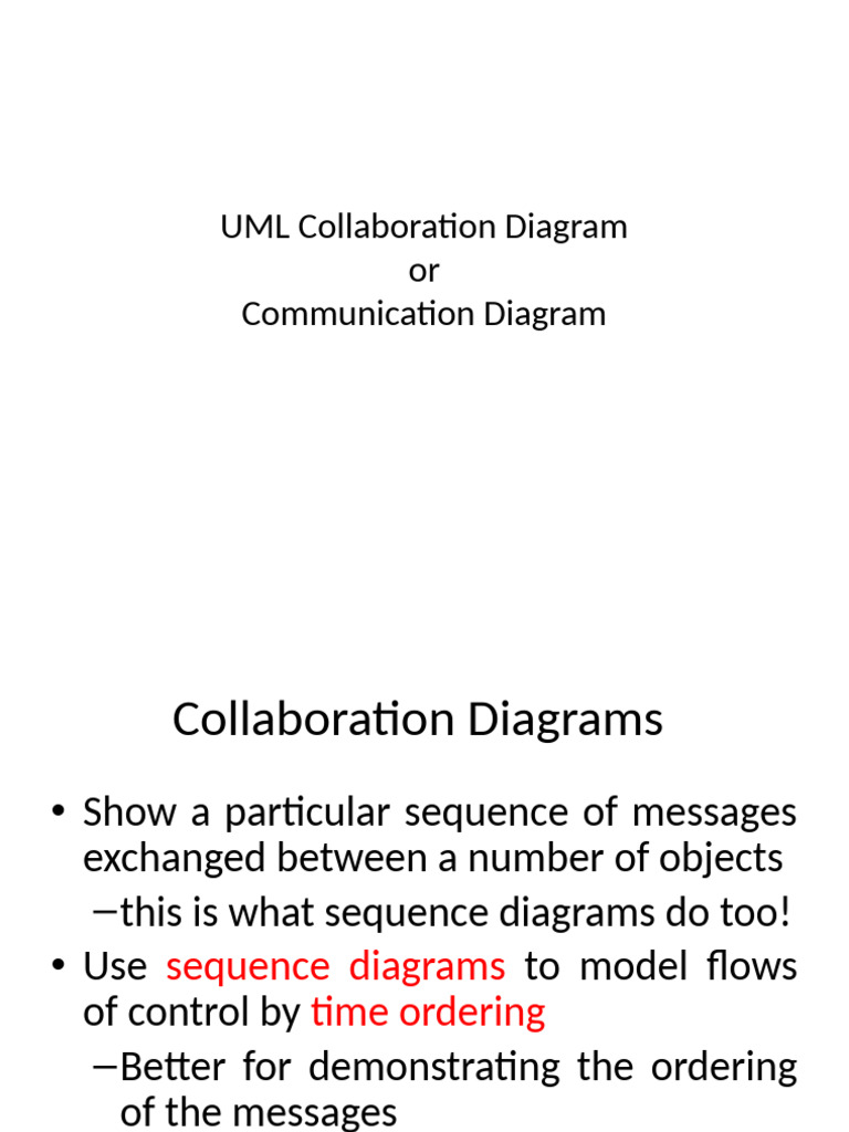 UML Collaboration Diagram | PDF
