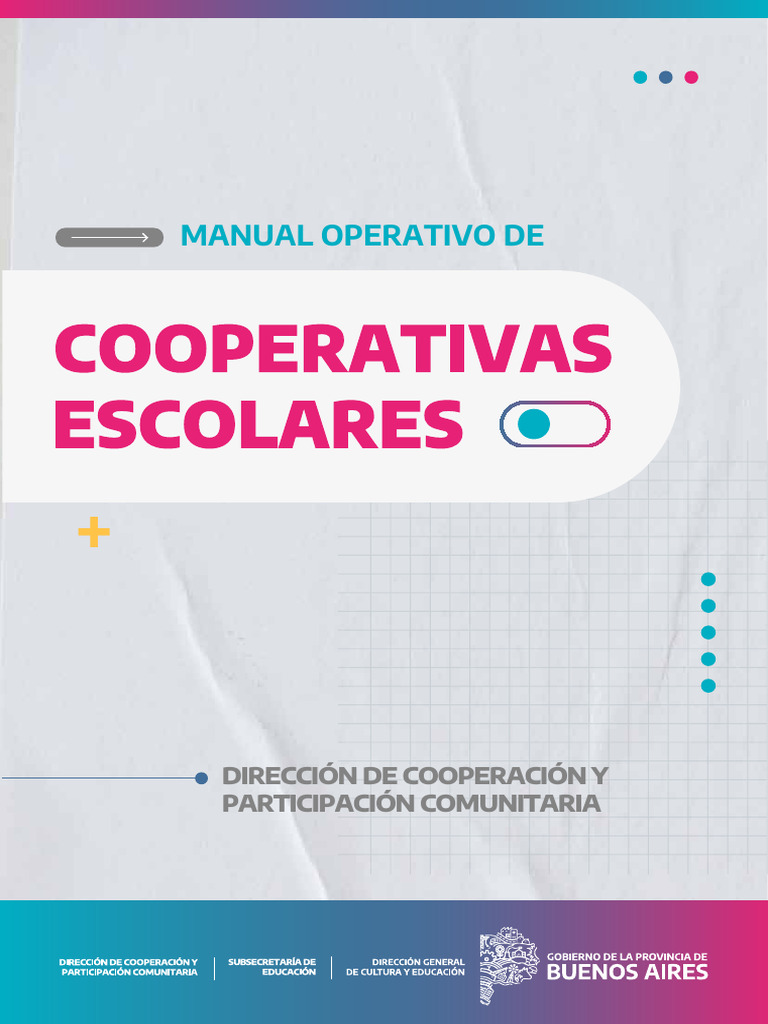 Manual de Cooperativas Escolares | PDF | Cooperativa | Maestros