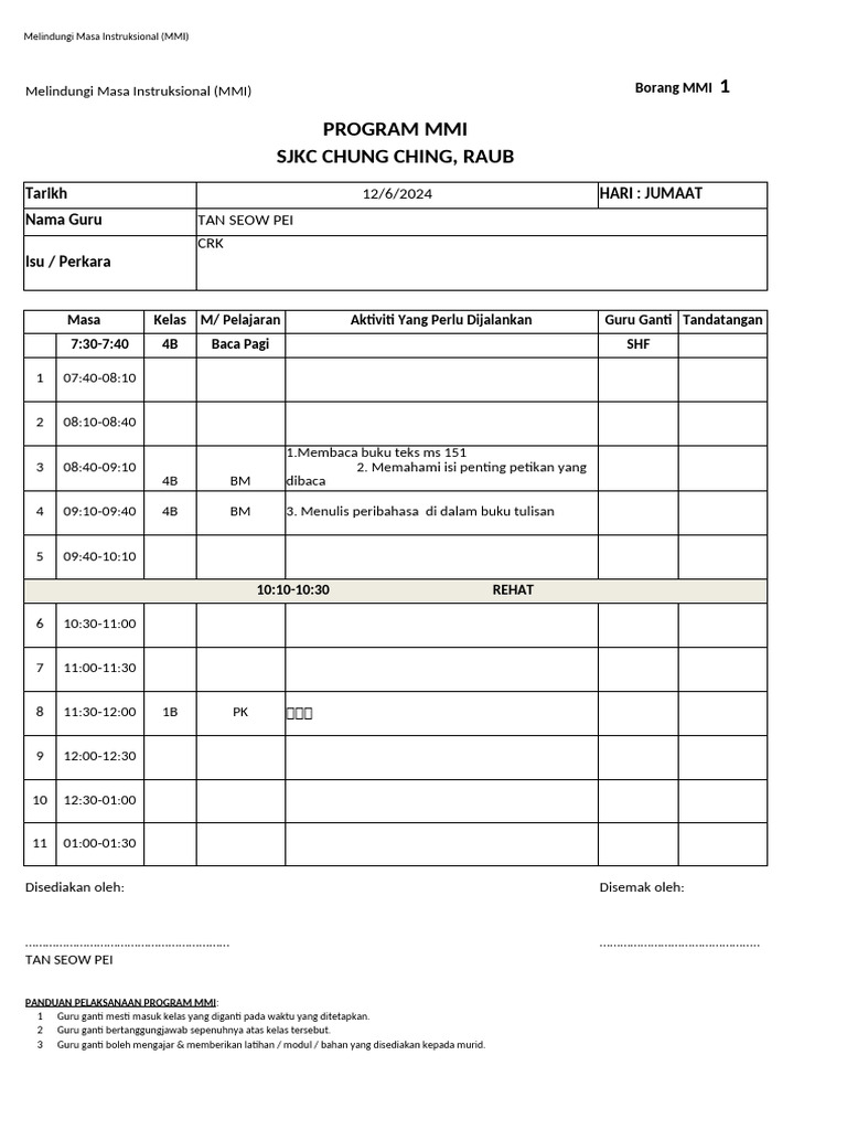 Panduan Program Melindungi MMI | PDF