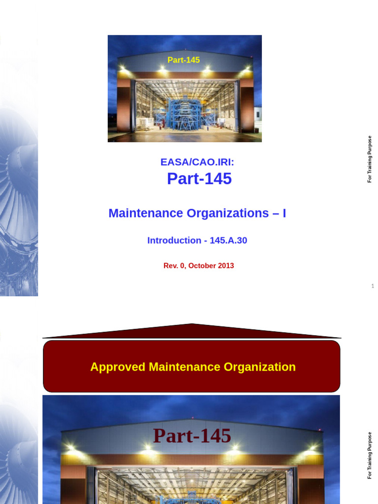 Part-145 I Rev 0 | PDF | Aircraft | Aviation