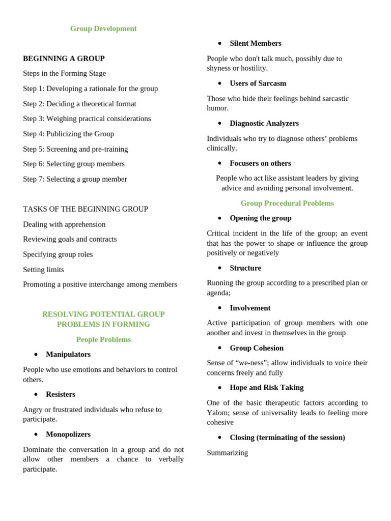Group Development Reviewer | PDF | Feeling | Emotions