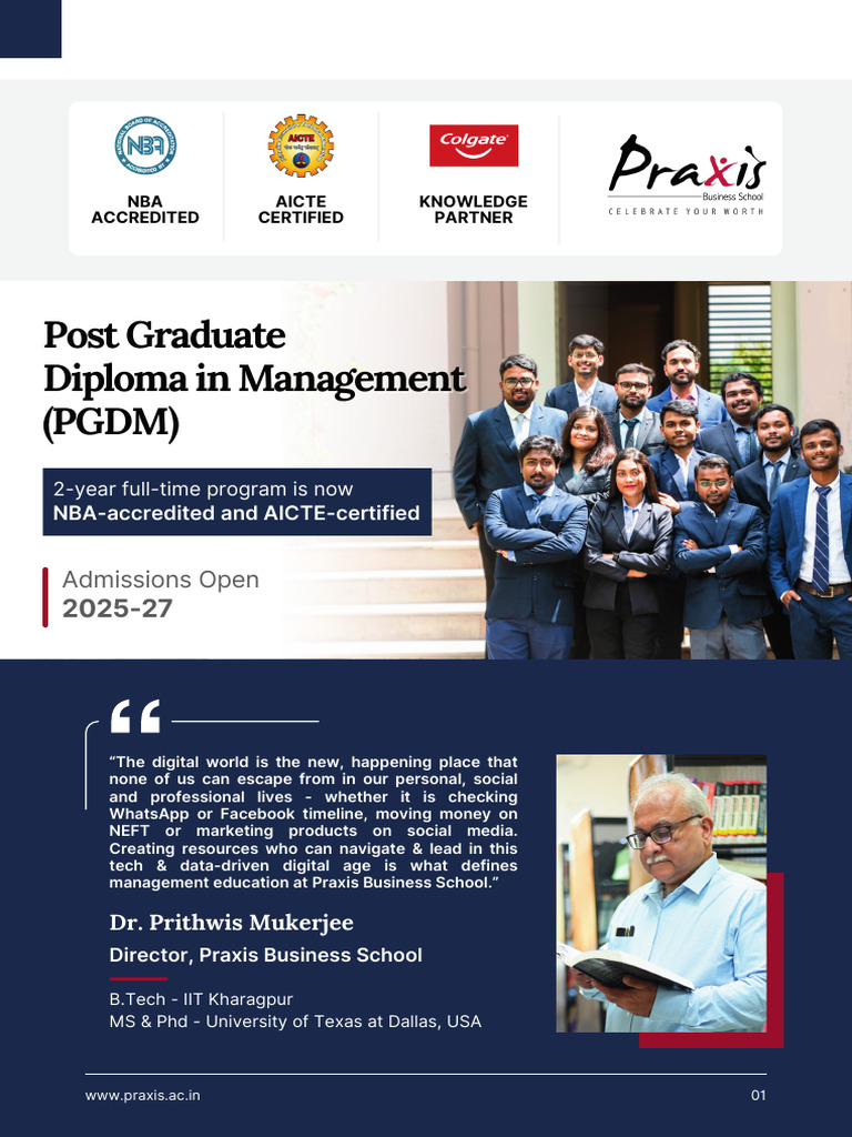 PGDM Brochure 2025 27 1 | PDF | Business | Qualifications