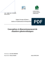 Rapport Stage Conception Et Dimensionnement Photovoltaique Dorothee Micheau 2010