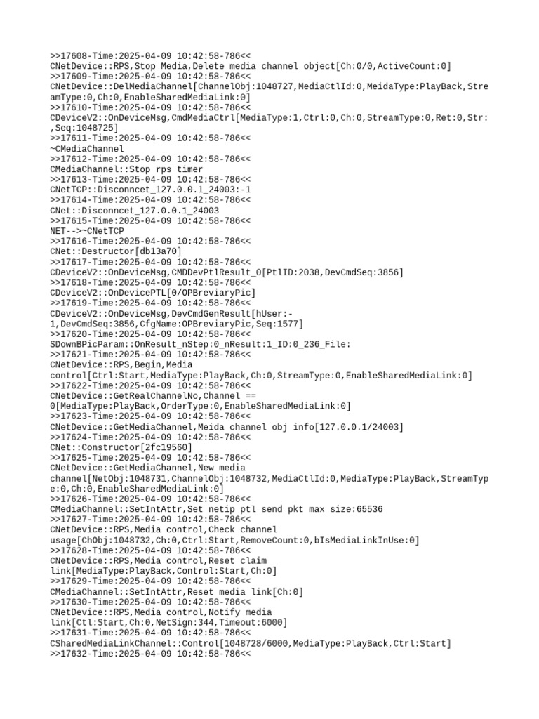 Media Control and Connection Logs | PDF