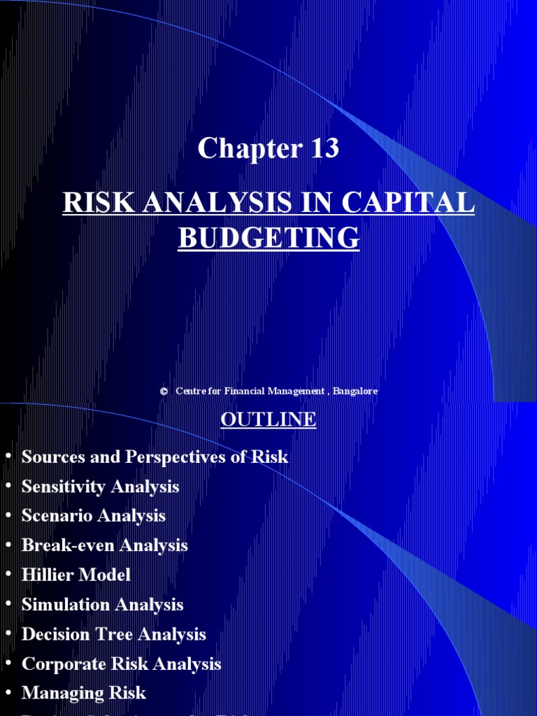 Chapter 13 Risk Analysis in Capital Budgeting | PDF