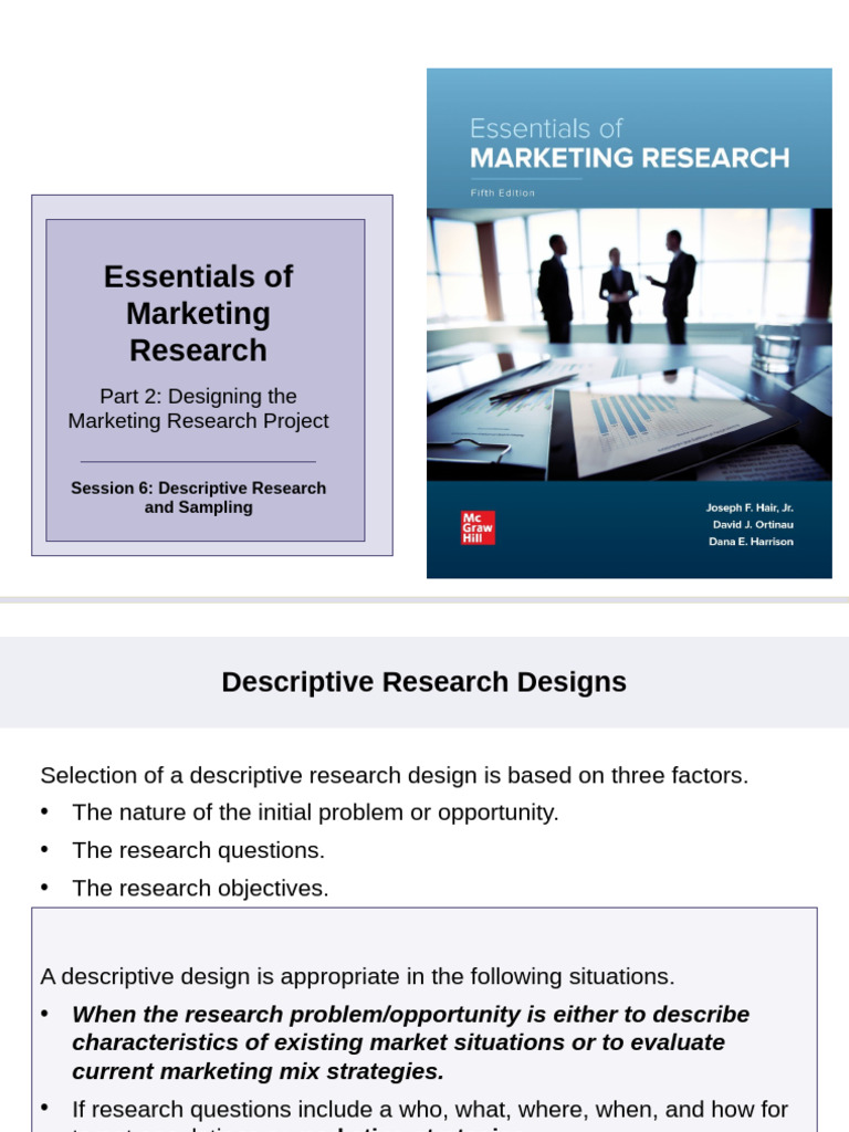 Descriptive Research in Marketing Surveys | PDF | Survey Methodology ...