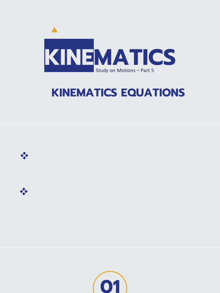 Kinematics Equations and Applications | PDF | Kinematics | Acceleration