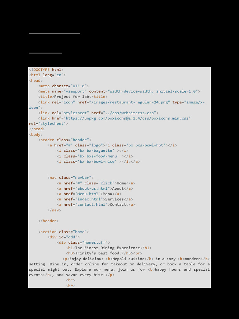 Source Code. Print Black and White | PDF | Gastronomy | Restaurants