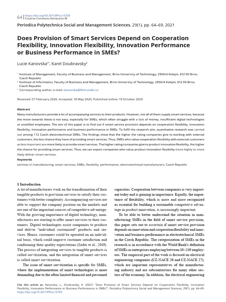 Does Provision of Smart Services Depend On Cooperation C4o7a9yaci | PDF ...
