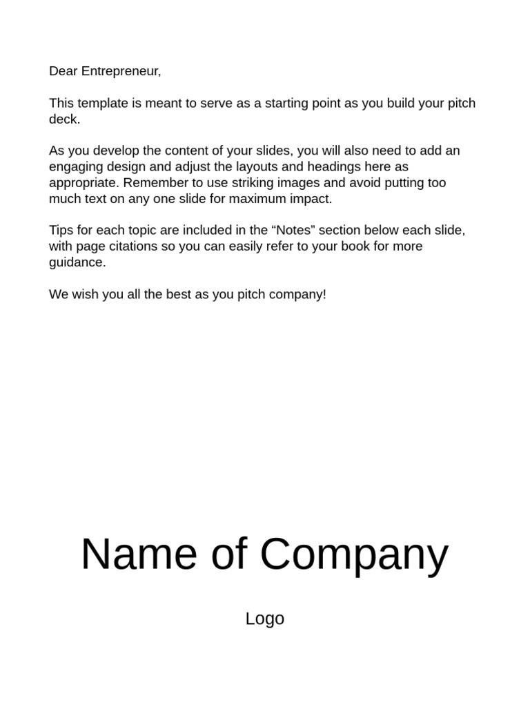 Docuseries Pitch Deck Template | PDF | Business Economics | Business
