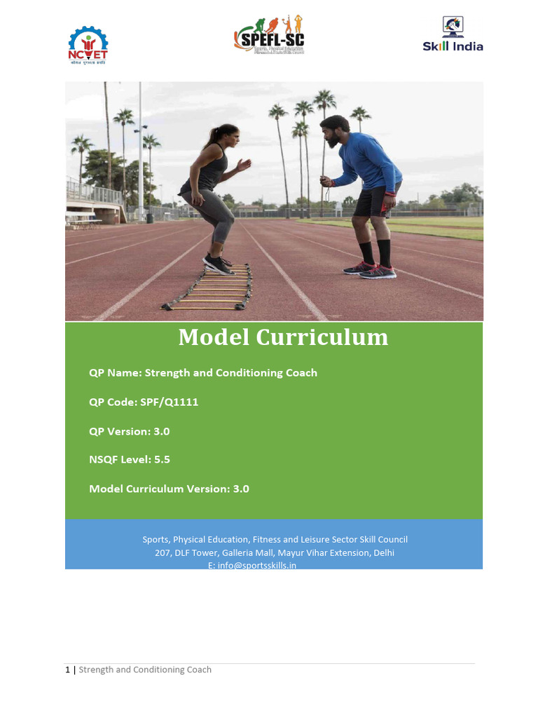 Strength and Conditioning Coach Curriculum | PDF | Strength Training