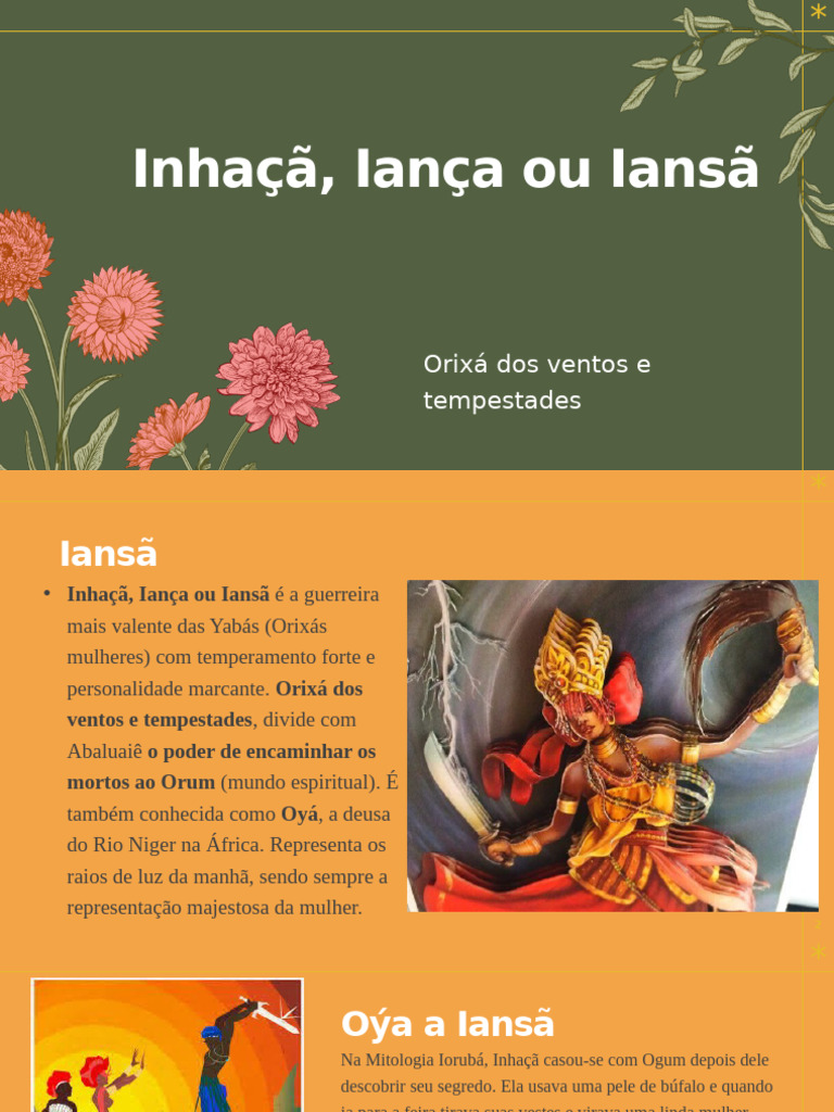 Iansã: Orixá dos Ventos e Tempestades | PDF