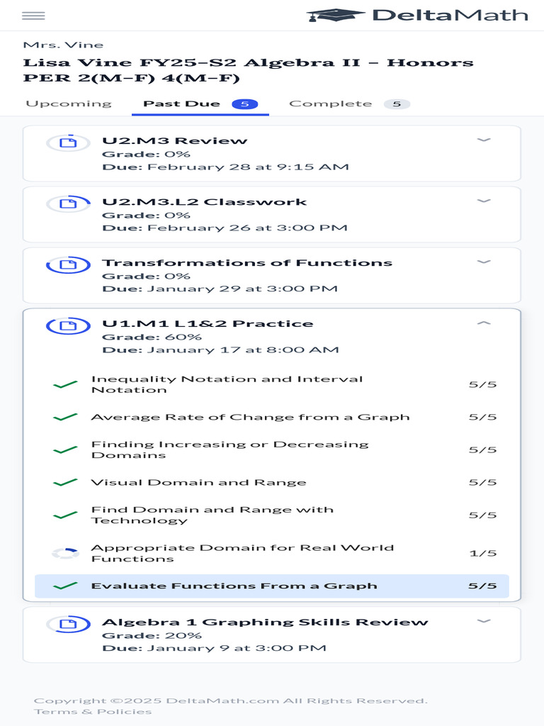 DeltaMath Student Application 2 | PDF