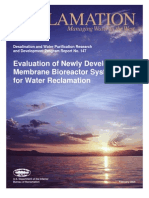 Evaluation of Newly Developed MBR Systems for Water Reclamation