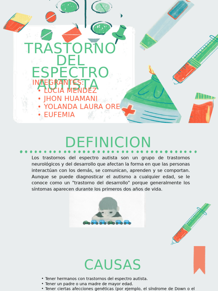 Trastornos del Espectro Autista y TDAH | PDF | Desorden hiperactivo y ...