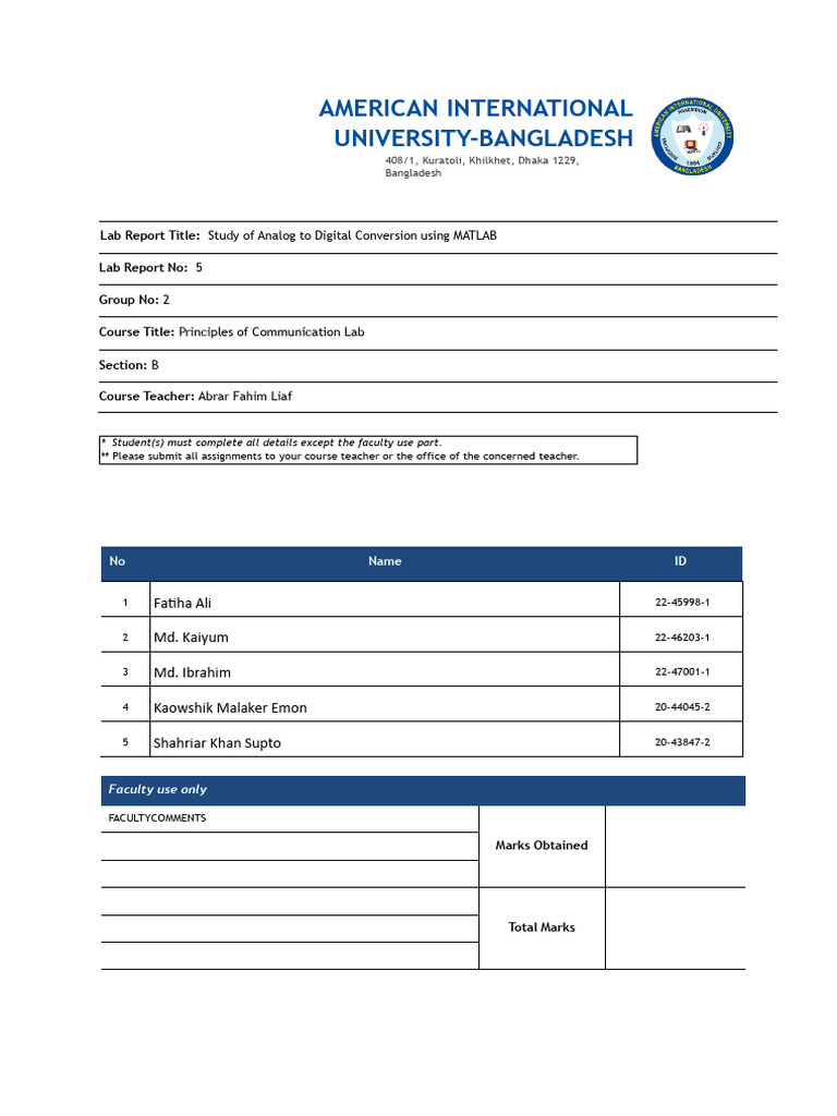 MATLAB ADC Techniques in Communication | PDF | Sampling (Signal ...