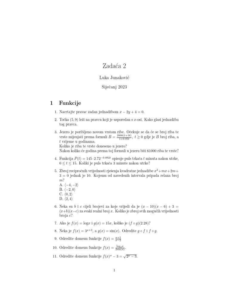 Zadaća 2-1 | PDF