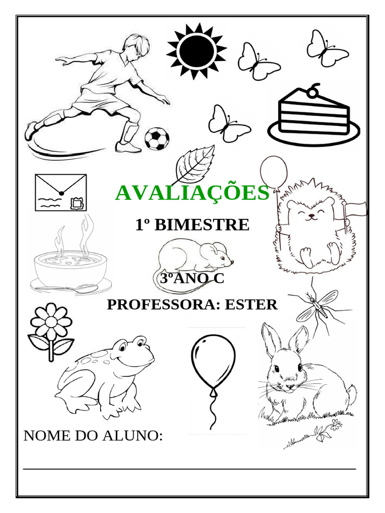 Capa Avaliação 1 Bimestre | PDF