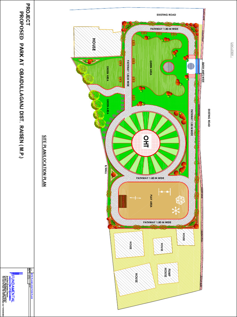 Proposed Park Design in Obaidullaganj | PDF