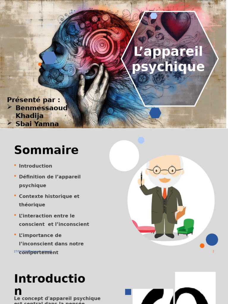 Appareil Psychique | PDF | Sigmund Freud | Concept de soi
