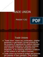 TRADE UNION and Industrial Dispute