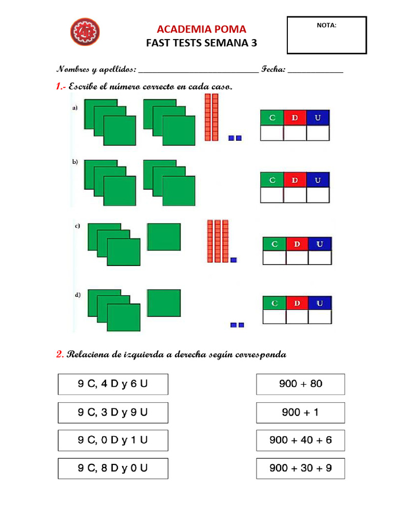 Fast Tests Semana 3 Academia Poma | PDF