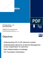 ITIL Foundation: STRICTLY For Internal Use