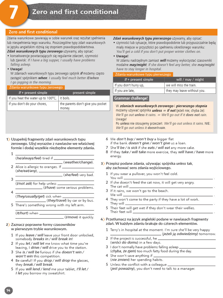 Password Reset A2 Gramatyka 0, 1 Conditional | PDF