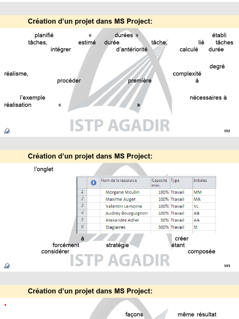 Gestion des ressources dans MS Project | PDF | Planification