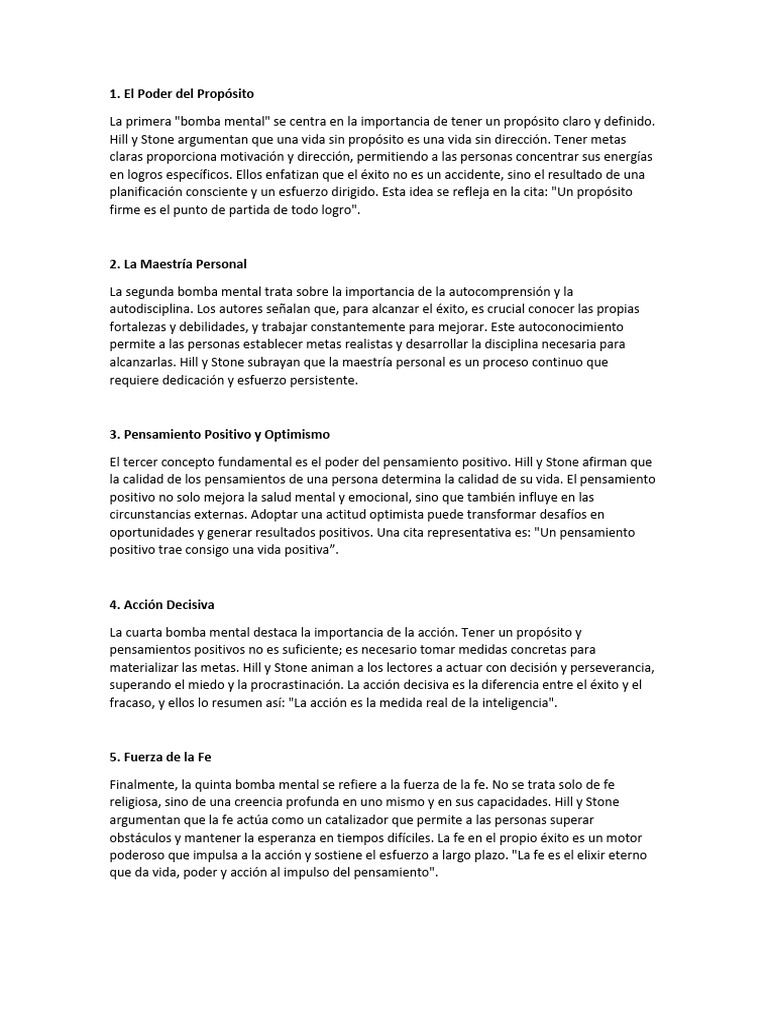 Claves para el Éxito Personal y Mental | PDF | Pensamiento | Mente