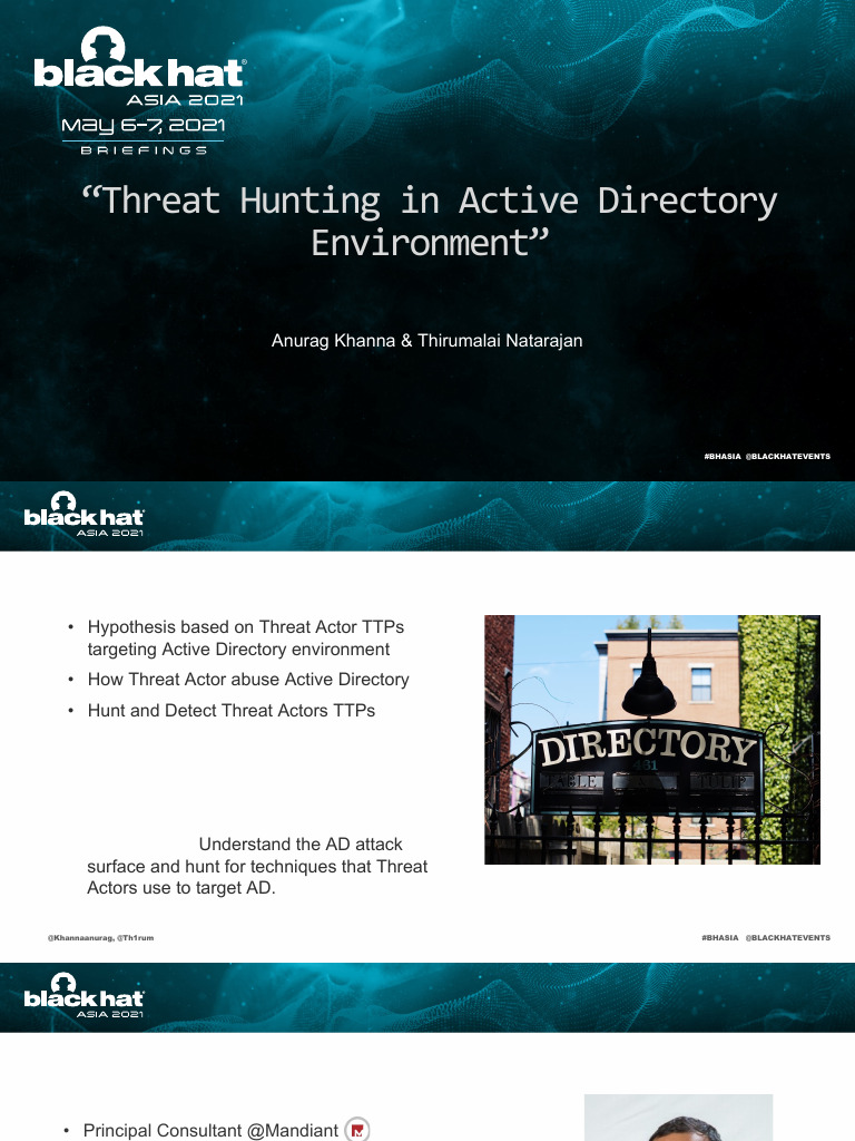 Active Directory Threat Hunting Insights | PDF | Windows Registry ...