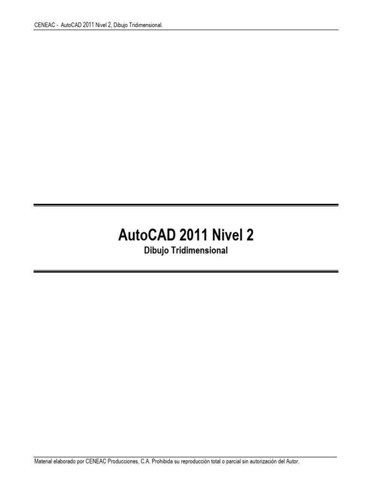 Manual AutoCAD 2011 3D en Español | PDF | Ventana (informática ...