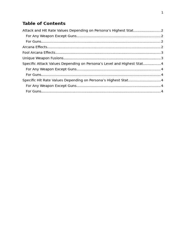 Weapon Fusion1 | PDF