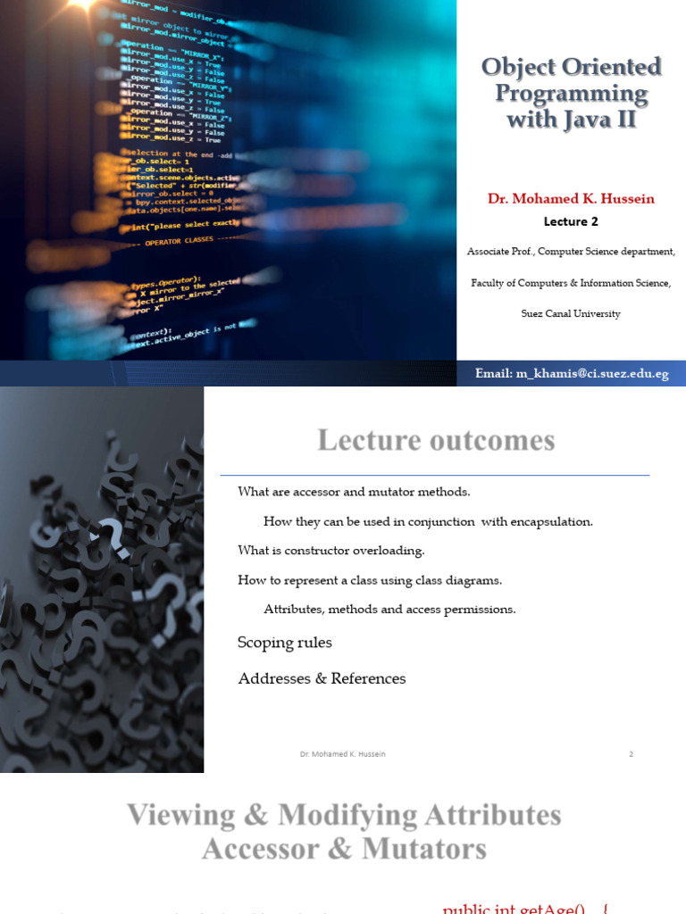 Java Object-Oriented Programming Concepts | PDF | Method (Computer ...