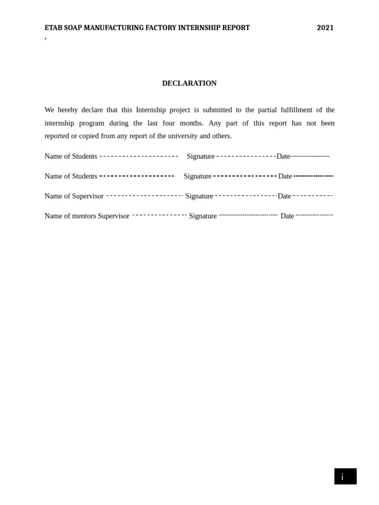 ETAB Soap Factory Internship Report 2021 | PDF | Soap | Glycerol
