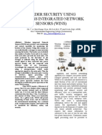 WIRELESS SENSORS FOR BORDER SECURITY (WINS