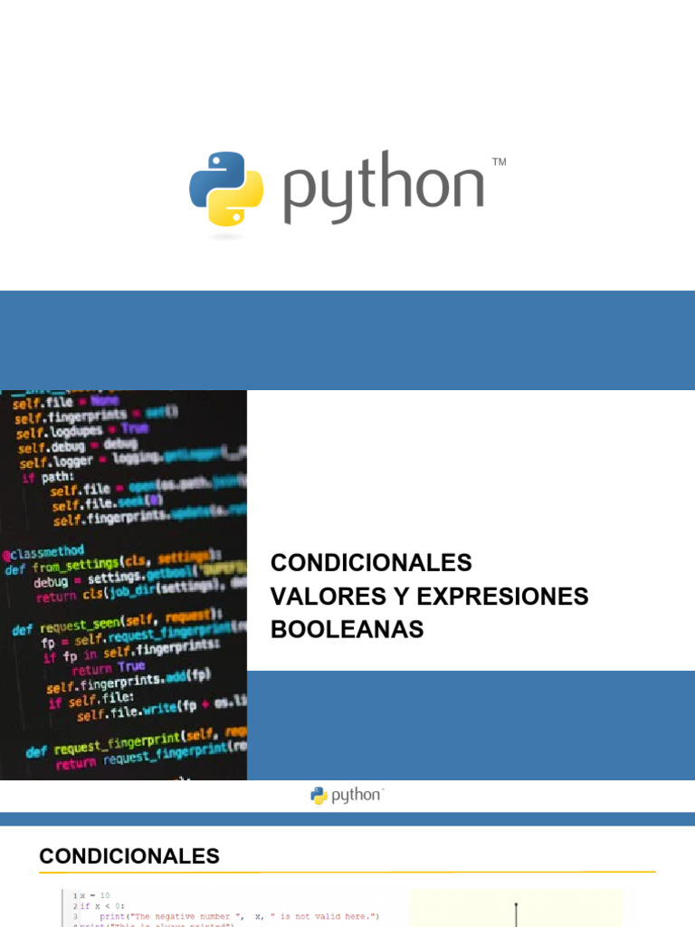 2.2 Python Conditionals eps -1 | PDF | Álgebra de Boole | Enseñanza de ...