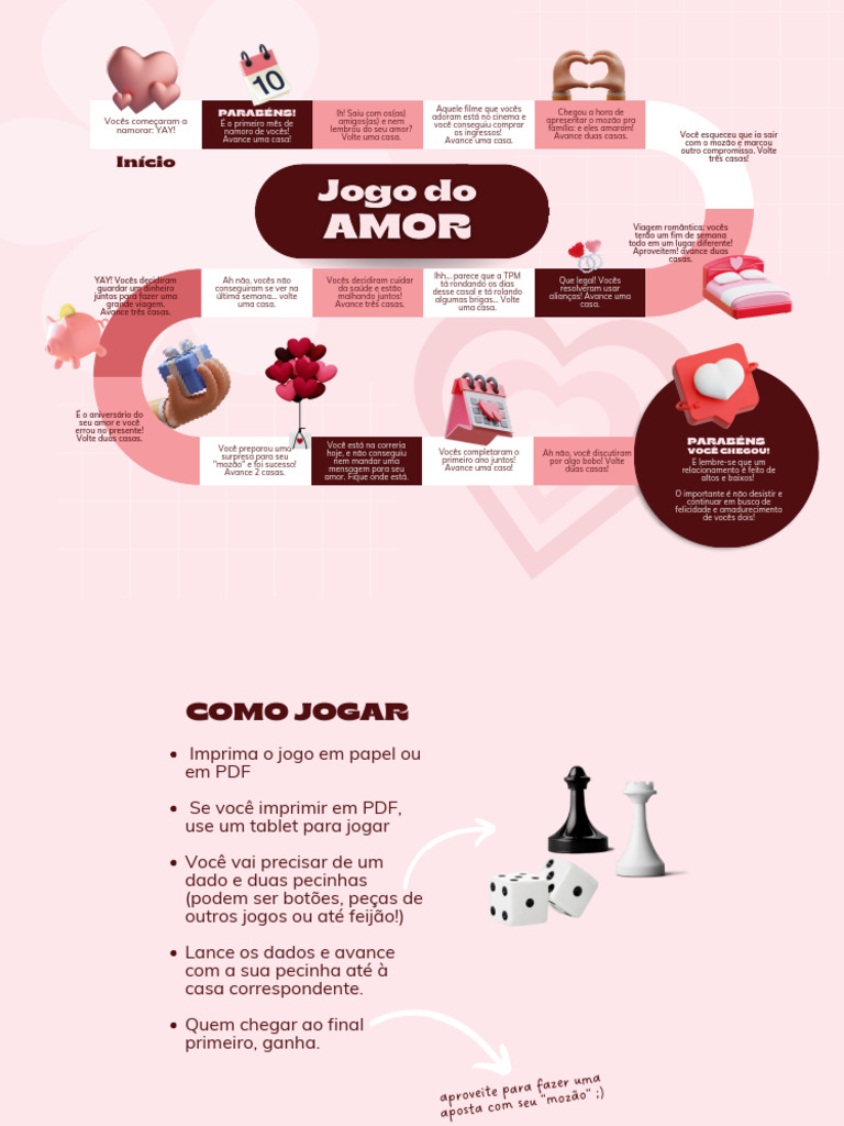 Jogo do Amor: Diversão a Dois | PDF | Amor