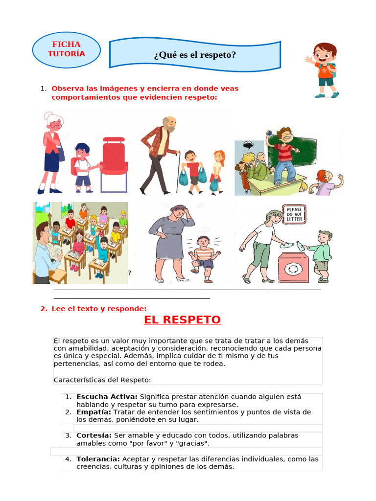 Fomentando el Respeto en la Comunidad | PDF | Empatía | Autoestima