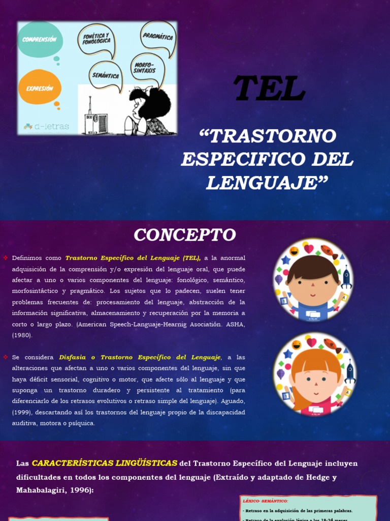 Características del Trastorno Específico del Lenguaje | PDF | Palabra ...
