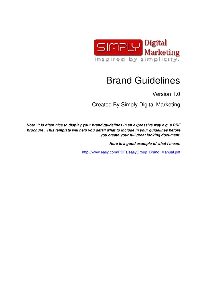 Digital Brand Guidelines Overview | PDF