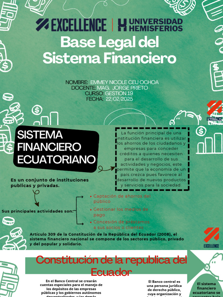 Base Legal del Sistema Financiero Ecuatoriano | PDF | Seguro | Bancos