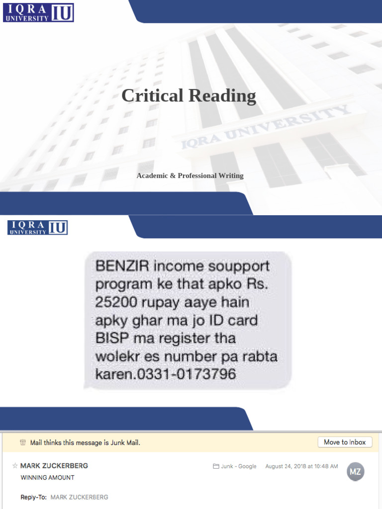 Critical Reading | PDF | Argument | Reason