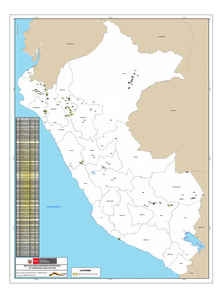 Mapa de Áreas de Conservación Privada | PDF