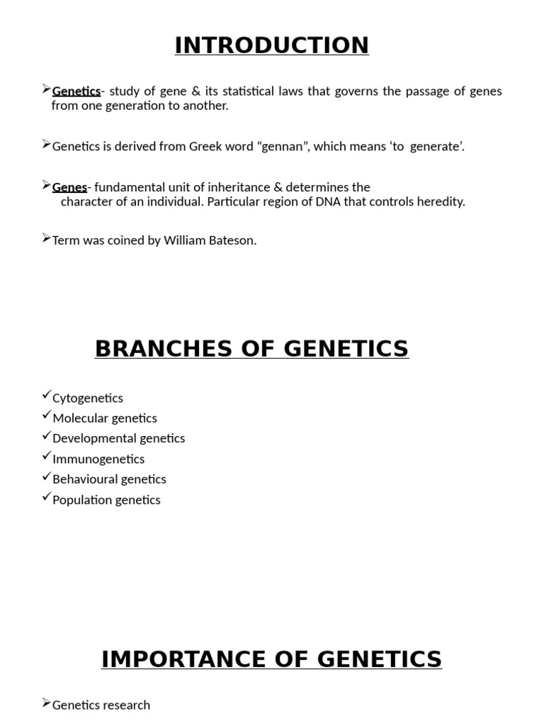 Genetics - A Brief Reveiw | PDF | Chromosome | Genetic Disorder