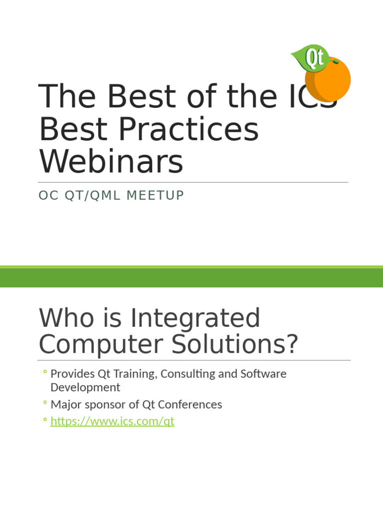 Best Practices in Qt QML Training | PDF | C++ | Computer Engineering
