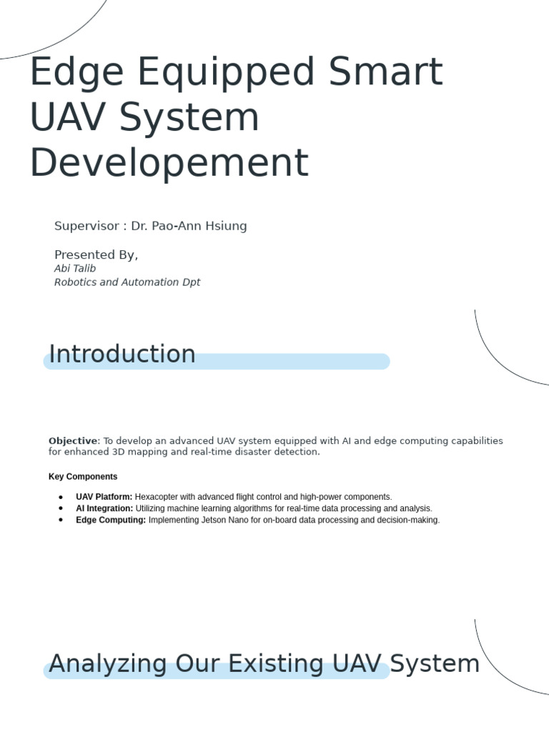 Advanced UAV System Development Guide | PDF | Lidar | Unmanned Aerial ...