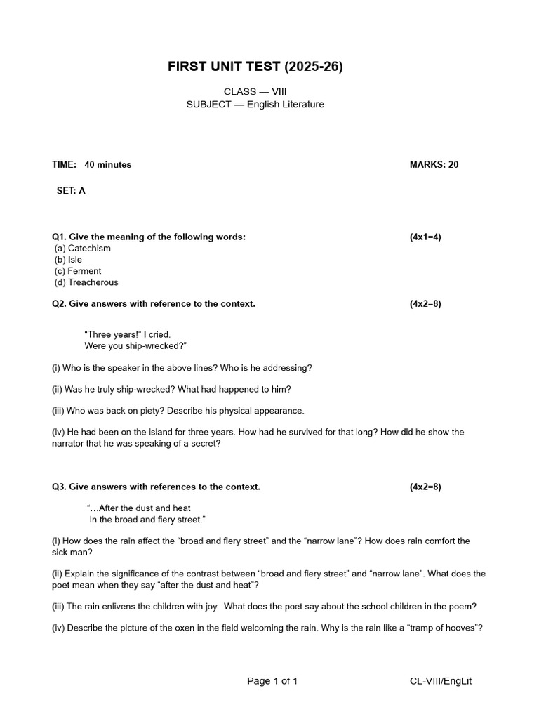 Set A | PDF