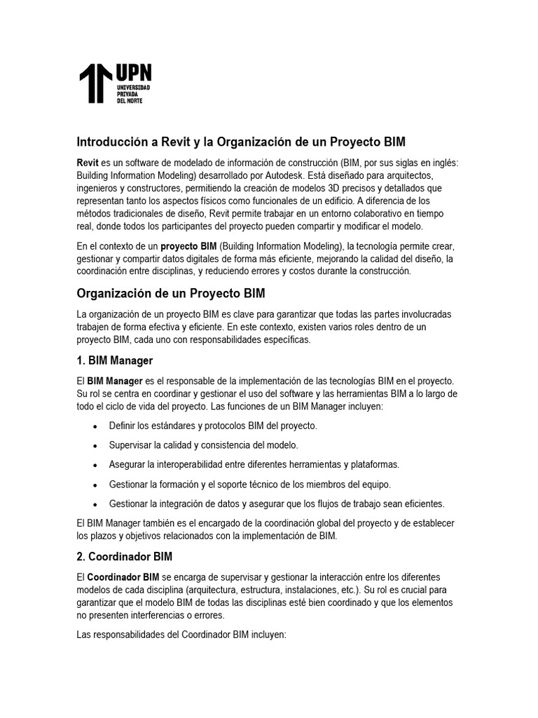 Introducción a Revit y Proyectos BIM | PDF | Modelado de información de ...