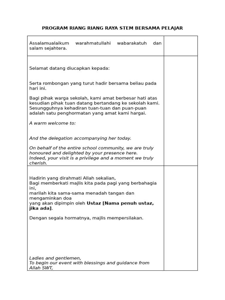 Program STEM Riang Raya Pelajar | PDF